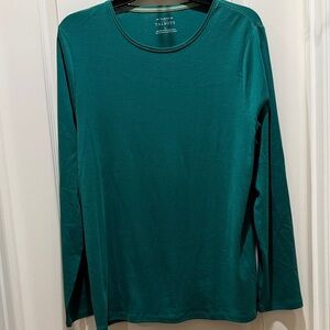 Talbots NWT Lush Green Long Sleeve Crewneck pullover Shirt XL